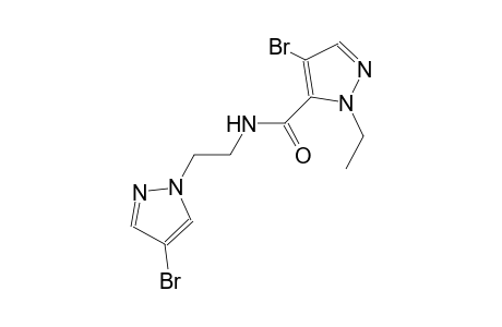 4-bromo-N-[2-(4-bromo-1H-pyrazol-1-yl)ethyl]-1-ethyl-1H-pyrazole-5-carboxamide