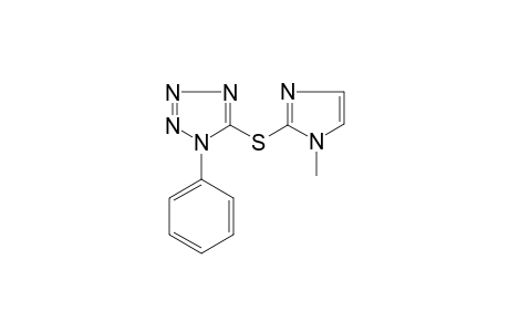 1H-Tetrazole, 5-(1-methyl-1H-imidazol-2-ylsulfanyl)-1-phenyl-