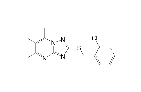 2-(2-Chloro-benzylsulfanyl)-5,6,7-trimethyl-[1,2,4]triazolo[1,5-a]pyrimidine