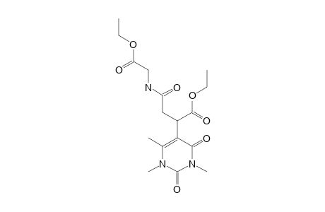 3-(ETHOXYCARBONYL)-N-[(ETHOXYCARBONYL)-METHYL]-3-(1,2,3,4-TETRAHYDRO-1,3,6-TRIMETHYL-2,4-DIOXOPYRIMIDIN-5-YL)-PROPANAMIDE