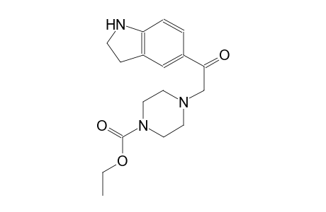 1-piperazinecarboxylic acid, 4-[2-(2,3-dihydro-1H-indol-5-yl)-2-oxoethyl]-, ethyl ester