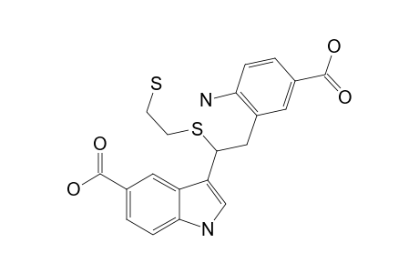 [3-[2-(2-AMINO-5-CARBOXYPHENYL)-1-(2-METHYLCAPTOETHYLTHIO)-ETHYL]-1H-INDOLE]-5-CARBOXYLIC-ACID