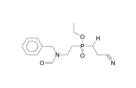 O-ETHYL-GAMMA-CYANOETHYL-2-(N-BENZYL-N-FORMYL)AMINOETHYLPHOSPHINATE