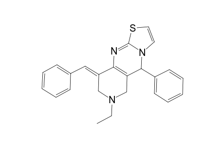 7-ethyl-9-(benzyl-idene)-5-(phenyl)-6,7,8,9-tetrahydro-5H-pyrido[4,3-d]thiazolo[3,2-a]pyramidines