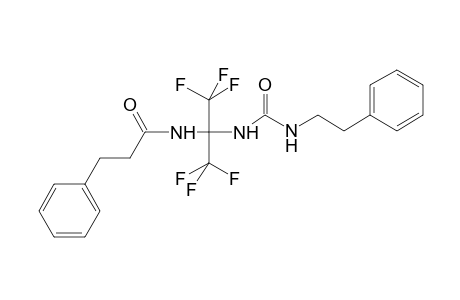N-(1,1,1,3,3,3-hexafluoro-2-{[(2-phenylethyl)carbamoyl]amino}propan-2-yl)-3-phenylpropanamide