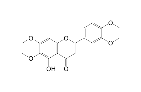 2-(3,4-dimethoxyphenyl)-5-hydroxy-6,7-dimethoxy-2,3-dihydrochromen-4-one