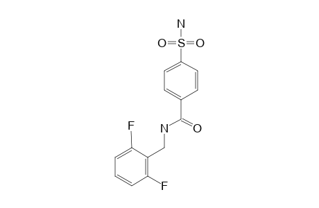 N-(4'-SULFAMOYLBENZOYL)-2,6-DIFLUOROBENZYLAMINE