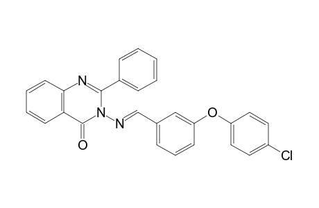 3-({(E)-[3-(4-chlorophenoxy)phenyl]methylidene}amino)-2-phenylquinazolin-4(3H)-one