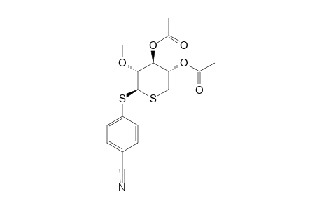 4-CYANOPHENYL-3,4-DI-O-ACETYL-2-O-METHYL-1,5-DITHIO-BETA-D-XYLOPYRANOSIDE