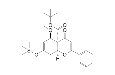 4a-(tert-Butoxycarbonyl)-5-methoxy-2-phenyl-7-trimethylsilyloxy-4a,5,8,8a-tetrahydro-4H-benzo[b]pyran-4-one