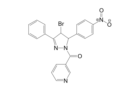4-bromo-5-(p-nitrophenyl)-3-phenyl-1-nicotinoyl-2-pyrazoline