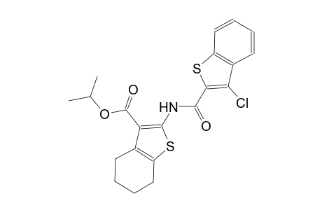 isopropyl 2-{[(3-chloro-1-benzothien-2-yl)carbonyl]amino}-4,5,6,7-tetrahydro-1-benzothiophene-3-carboxylate