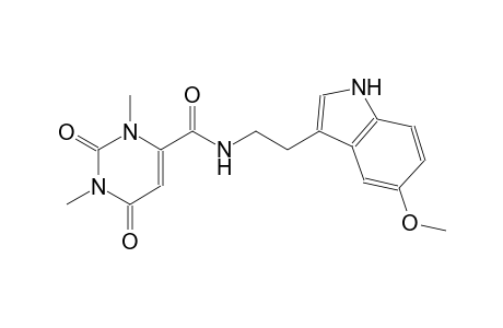 4-pyrimidinecarboxamide, 1,2,3,6-tetrahydro-N-[2-(5-methoxy-1H-indol-3-yl)ethyl]-1,3-dimethyl-2,6-dioxo-