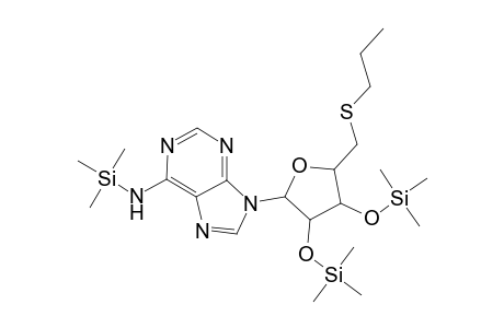 Adenosine, 5'-S-propyl-5'-thio-N-(trimethylsilyl)-2',3'-bis-O-(trimethylsilyl)-