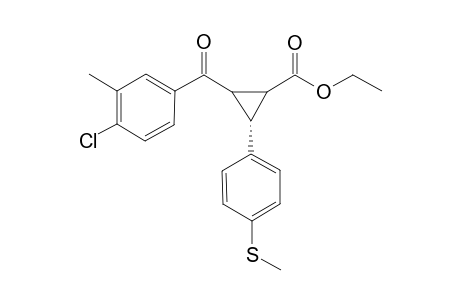 ETHYL-2-(4'-CHLORO-3'-METHYL-BENZOYL)-3-(4''-METHYLTHIOPHENYL)-CYCLOPROPANE-1-CARBOXYLATE