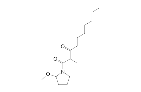 1-(2-Methoxy-1-pyrrolidinyl)-2-methyldecane-1,3-dione