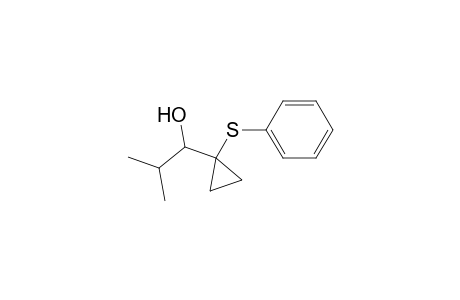 2-Methyl-1-(1-phenylsulfanylcyclopropyl)propan-1-ol