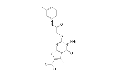 thieno[2,3-d]pyrimidine-6-carboxylic acid, 3-amino-3,4-dihydro-5-methyl-2-[[2-[(3-methylphenyl)amino]-2-oxoethyl]thio]-4-oxo-, methyl ester