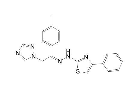 (4-phenylthiazol-2-yl)-[(E)-[1-(p-tolyl)-2-(1,2,4-triazol-1-yl)ethylidene]amino]amine