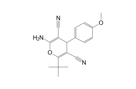 2-amino-6-tert-butyl-4-(4-methoxyphenyl)-4H-pyran-3,5-dicarbonitrile
