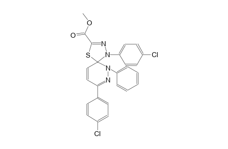 methyl 1,8-bis(4-chlorophenyl)-6-phenyl-4-thia-1,2,6,7-tetraazaspiro[4.5]deca-2,7,9-triene-3-carboxylate