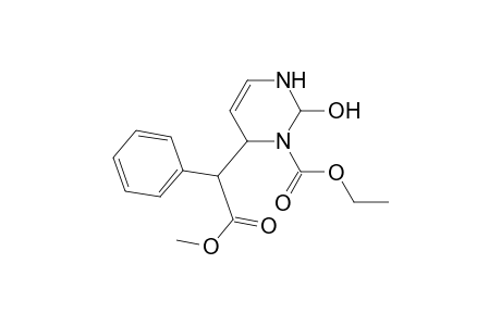 4-Pyrimidineacetic acid, 3-(ethoxycarbonyl)-1,2,3,4-tetrahydro-2-hydroxy-.alpha.-phenyl-, methyl ester