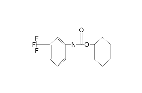 m-(trifluoromethyl)carbanilic acid, cyclohexyl ester