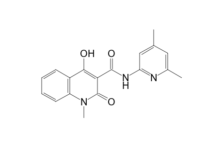 N-(4,6-Dimethyl-2-pyridinyl)-4-hydroxy-1-methyl-2-oxo-1,2-dihydro-3-quinolinecarboxamide