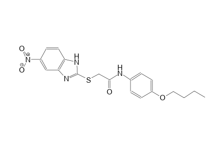 N-(4-butoxyphenyl)-2-[(5-nitro-1H-benzimidazol-2-yl)sulfanyl]acetamide