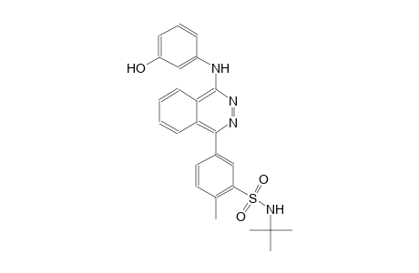 N-(tert-butyl)-5-[4-(3-hydroxyanilino)-1-phthalazinyl]-2-methylbenzenesulfonamide