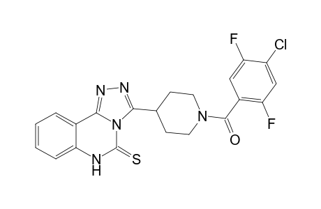 (4-chloro-2,5-difluoro-phenyl)-[4-(5-thioxo-5,6-dihydro-[1,2,4]triazolo[4,3-c]quinazolin-3-yl)-piperidin-1-yl]-methanone