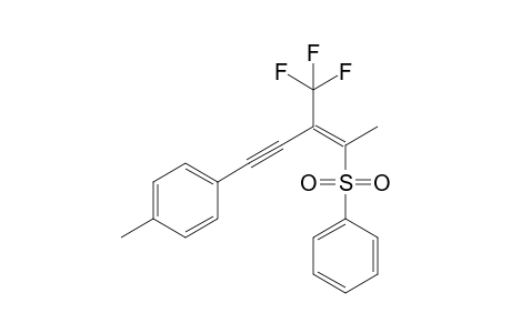 1-Methyl-4-[(E)-4-(phenylsulfonyl)-3-(trifluoromethyl)pent-3-en-1-ynyl]benzene