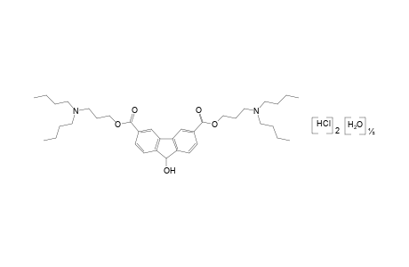 9-HYDROXYFLUORENE-2,7-DICARBOXYLIC ACID, BIS[3-(DIBUTYLAMINO)PROPYL] ESTER, DIHYDROCHLORIDE, HEMIHYDRATE