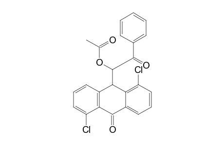Aceticacid1-(1,5-dichloro-10-oxo-9,10-dihydro-anthracen-9-yl)-2-oxo-2-phenyl-ethylester