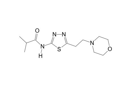 2-methyl-N-{5-[2-(4-morpholinyl)ethyl]-1,3,4-thiadiazol-2-yl}propanamide