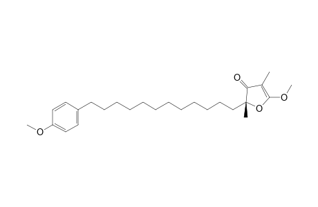 (2R)-5-methoxy-2-[12-(4-methoxyphenyl)dodecyl]-2,4-dimethyl-furan-3-one