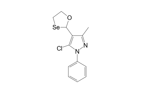 5-Chloro-3-methyl-4-(1,3-oxaselenolan-2-yl)-1-phenyl-1H-pyrazole