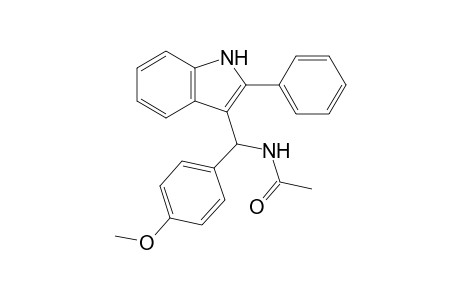 N-[(2-Phenyl-1H-indol-3-yl)(4-methoxyphenyl)methyl]acetamide