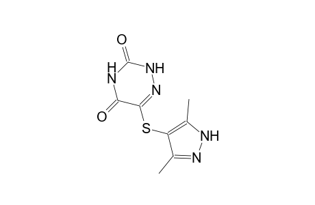 1,2,4-triazine-3,5(2H,4H)-dione, 6-[(3,5-dimethyl-1H-pyrazol-4-yl)thio]-