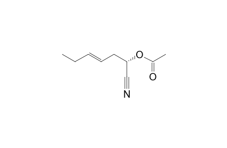 (2S,4E)-2-ACETOXY-4-HEPTENENITRILE