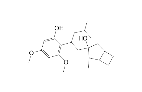 3-[2-(4,6-dimethoxy-2-hydroxyphenyl)-4-methylpentyl]-2,2-dimethylbicyclo[3.2.0]heptan-3-ol