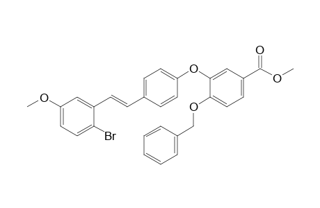 3-[4-[(E)-2-(2-bromo-5-methoxyphenyl)ethenyl]phenoxy]-4-phenylmethoxybenzoic acid methyl ester