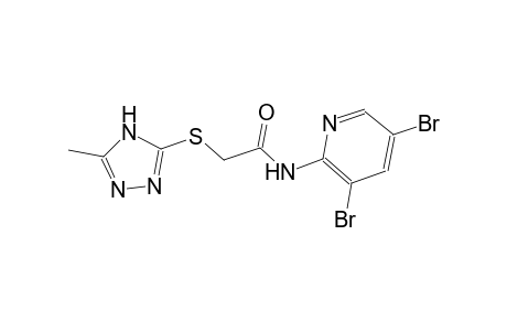 acetamide, N-(3,5-dibromo-2-pyridinyl)-2-[(5-methyl-4H-1,2,4-triazol-3-yl)thio]-