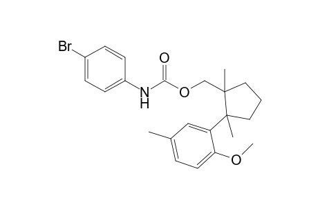 1,2-Dimethyl-2-(2-methoxy-5-methylphenyl)cyclopentane-1-methanol p-Bromophenylcarbamate