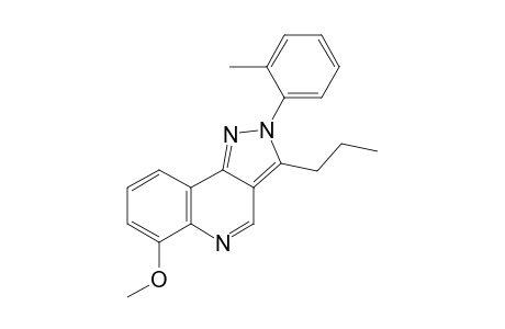2-(2-Methylphenyl)-3-propyl-6-methoxypyrazolo[4,3-c]quinoline