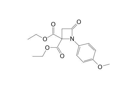 Diethyl 1-(4-methoxyphenyl)-4-oxoazetidine-2,2-dicarboxylate