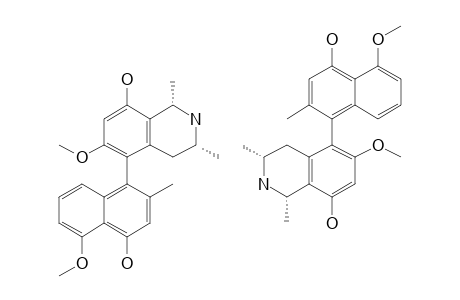 5-(2'-METHYL-4'-HYDROXY-5'-METHOXY)-NAPHTH-1'-YL-1-(R),3-(S)-DIMETHYL-6-METHOXY-8-HYDROXY-1,2,3,4-TETRAHYDROISOQUINOLINE