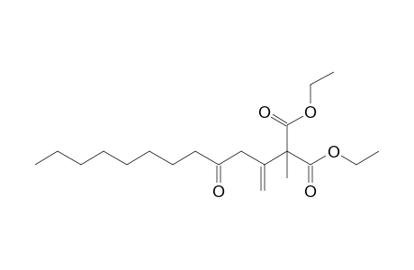 2-(1',1'-Bis(ethoxycarbonyl)ethyl)-1-dodecen-4-one
