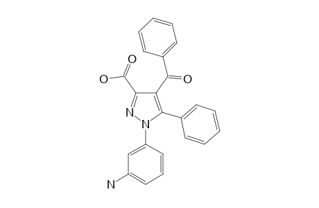 1-(3-AMINOPHENYL)-4-BENZOYL-5-PHENYL-1H-PYRAZOLE-3-CARBOXYLIC-ACID