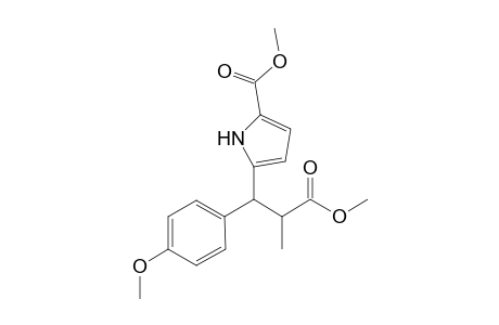 Methyl5-(3'-methoxy-1'-(4''-methoxyphenyl)-2'-methyl-3'-oxopropyl)-1H-pyrrole-2-carboxylate